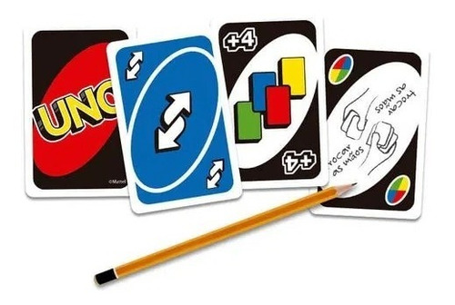 Jogo De Cartas Uno - Novo Modelo - Cartão E Plástico
